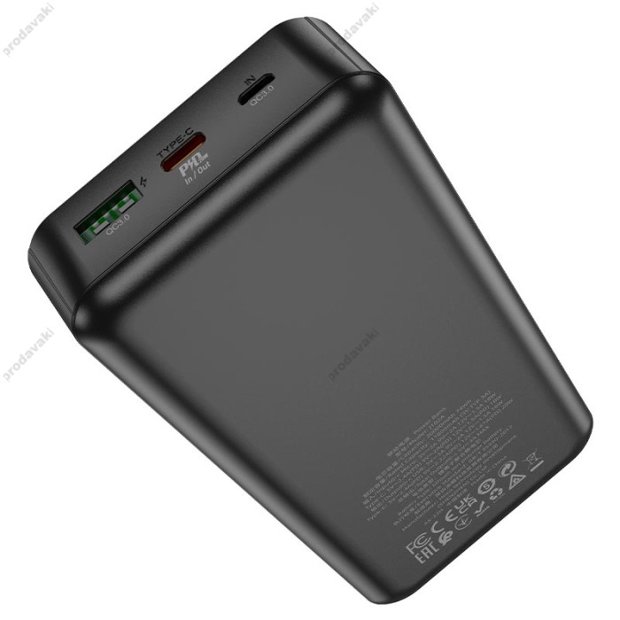 Повербанк портативний акумулятор Power bank Hoco J102A Cool figure 20W 20000 mAh Black