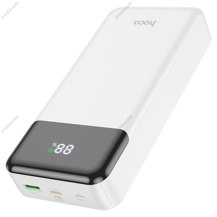 Повербанк портативний акумулятор Power bank Hoco J102A Cool figure 20W 20000 mAh White