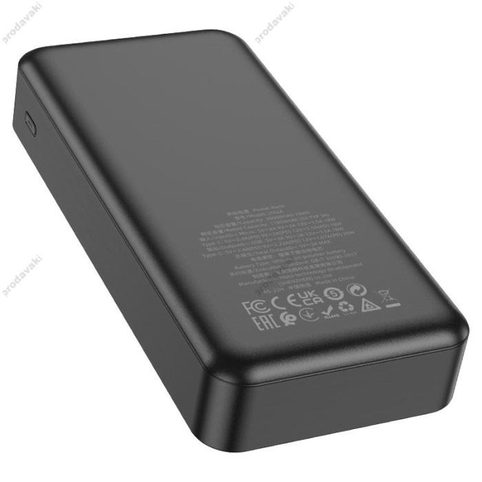 Повербанк портативний акумулятор Power bank Hoco J102A Cool figure 20W 20000 mAh Black