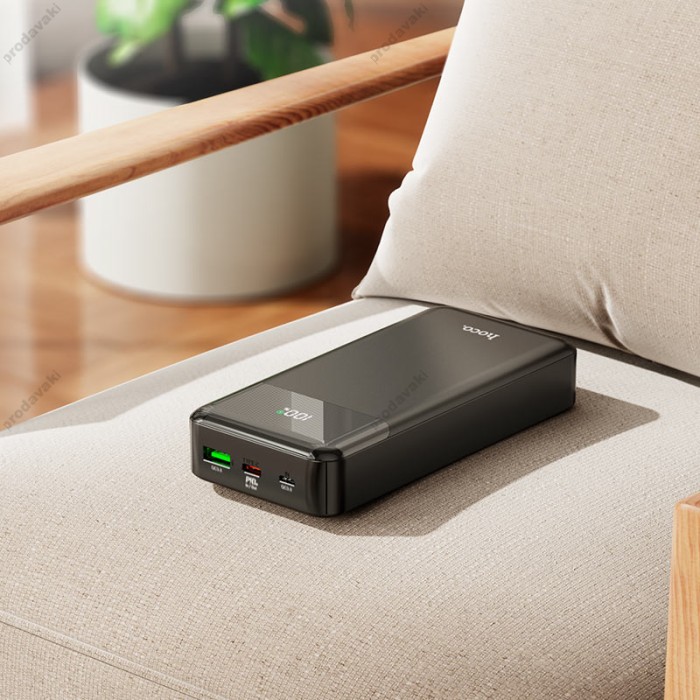 Повербанк портативний акумулятор Power bank Hoco J102A Cool figure 20W 20000 mAh Black