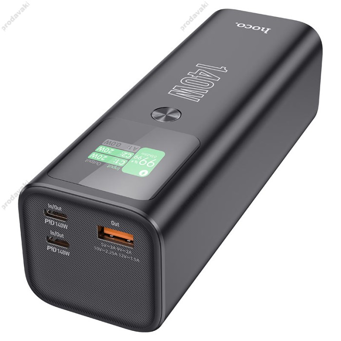 Повербанк портативний акумулятор Power bank Hoco Q17 Electric PD 140W 25000 mAh Black