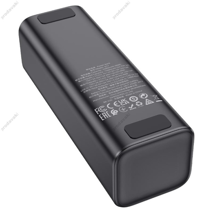 Повербанк портативний акумулятор Power bank Hoco Q17 Electric PD 140W 25000 mAh Black