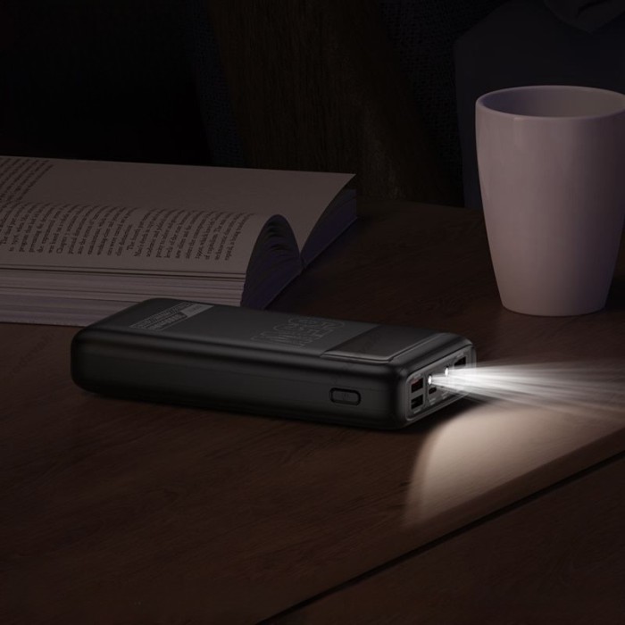 Повербанк портативний акумулятор Power Bank Hoco DB81 Apollo fully compatible 65W 30000 mAh Black