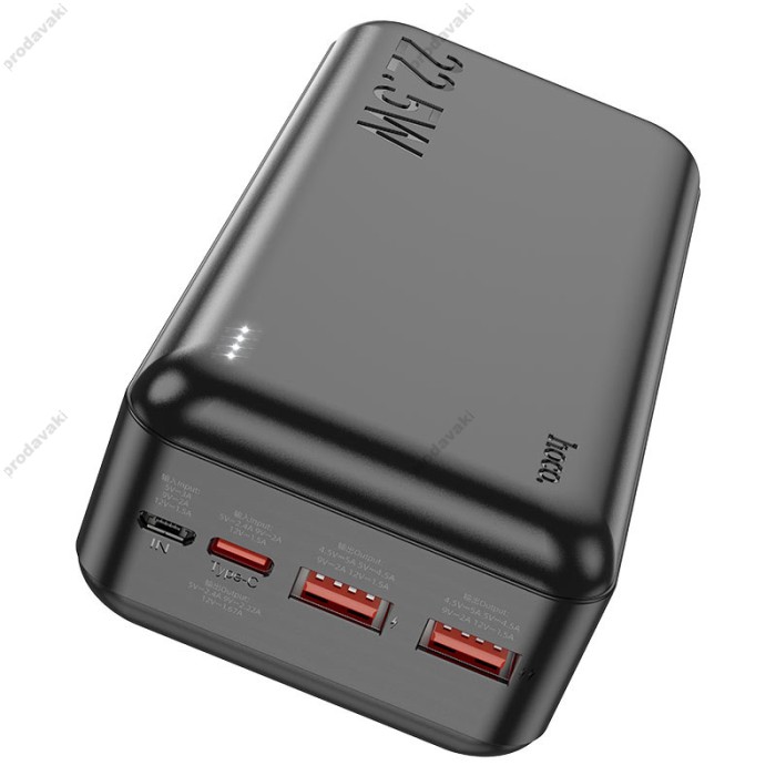 Повербанк портативний акумулятор Power bank Hoco J101B Astute fully compatible 22.5W 30000 mAh Black