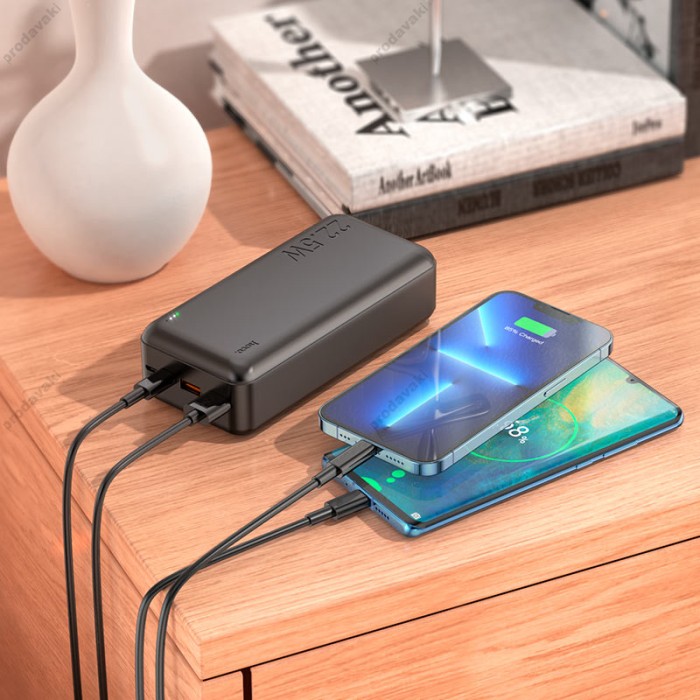 Повербанк портативний акумулятор Power bank Hoco J101B Astute fully compatible 22.5W 30000 mAh Black
