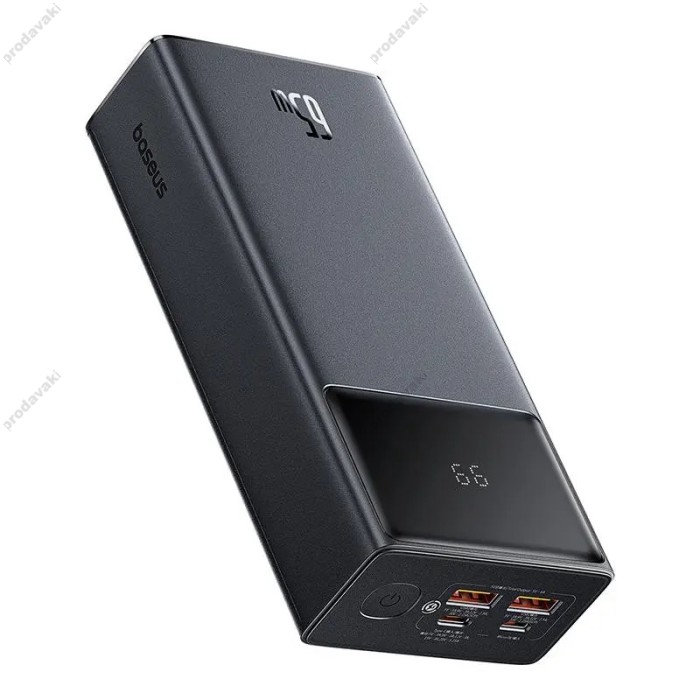 Повербанк портативний акумулятор Power bank Baseus Star-Lord Digital Display 65W 30000 mAh Black P10022908113-00