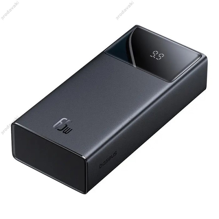 Повербанк портативний акумулятор Power bank Baseus Star-Lord Digital Display 65W 30000 mAh Black P10022908113-00