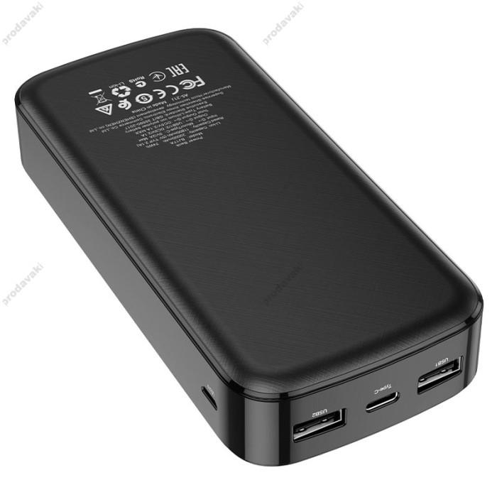 Повербанк портативний акумулятор Power bank BOROFONE BJ17A Mike 20000mAh Black