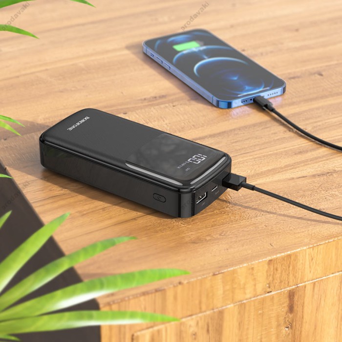 Повербанк портативний акумулятор Power bank BOROFONE BJ17A Mike 20000mAh Black