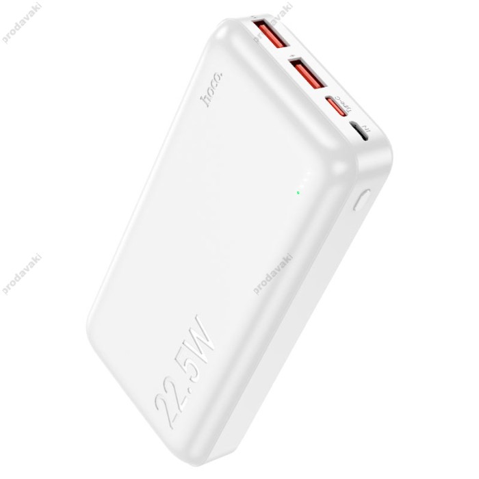 Повербанк портативний акумулятор Power Bank Hoco J101A Astute fully compatible power 22.5W 20000 mAh White