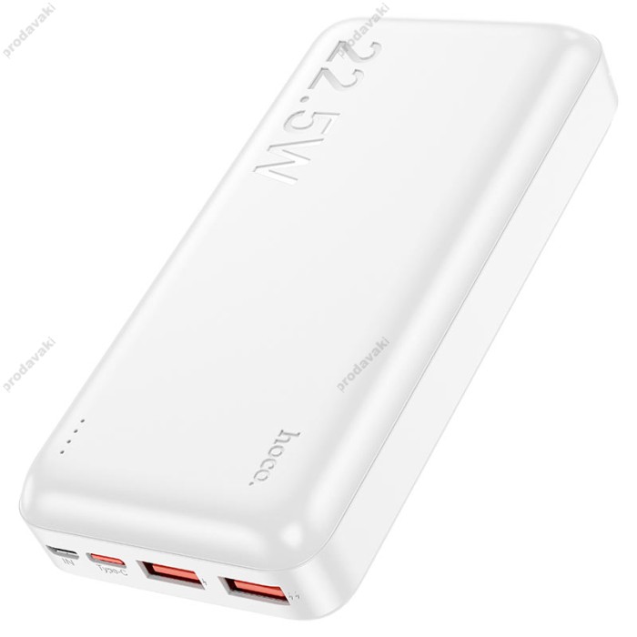 Повербанк портативний акумулятор Power Bank Hoco J101A Astute fully compatible power 22.5W 20000 mAh White