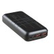 Повербанк портативний акумулятор Power bank XO PR188 Fast charge 22.5W 20000 mAh Black