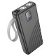 Повербанк портативний акумулятор Power bank Hoco J129A Nature flashlight 20000 mAh Black