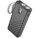 Повербанк портативний акумулятор Power bank Hoco J129A Nature flashlight 20000 mAh Black