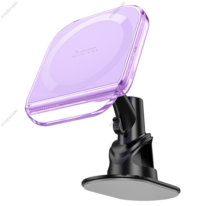Автомобільний тримач Hoco H43 Crystal ring magnetic car holder center console Purple