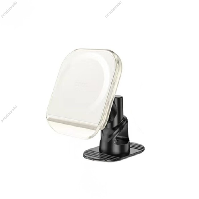 Автомобільний тримач Hoco H43 Crystal ring magnetic car holder center console White