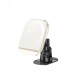 Автомобільний тримач Hoco H43 Crystal ring magnetic car holder center console White