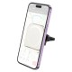 Автомобільний тримач Hoco H42 Crystal ring magnetic car holder air outlet White