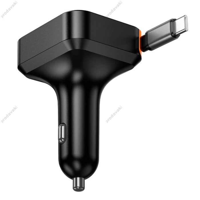 Автомобільний зарядний пристрій Hoco NZ18 Guardian car charger 65W Black