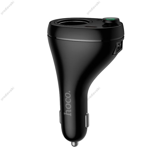 FM - трансмітер Hoco E88 Star cigarette lighter car Black