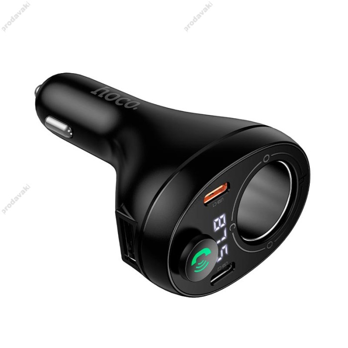 FM - трансмітер Hoco E88 Star cigarette lighter car Black