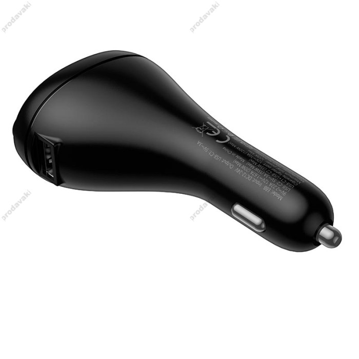 FM - трансмітер Hoco E88 Star cigarette lighter car Black
