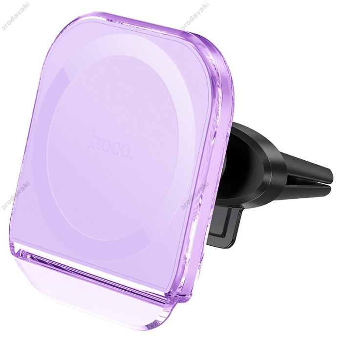 Автомобільний тримач Hoco H42 Crystal ring magnetic car holder air outlet Purple