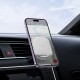 Автомобільний тримач Hoco H42 Crystal ring magnetic car holder air outlet Grey