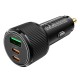 Автомобільний зарядний пристрій Hoco NZ17 Avant-garde Car charger 3A 75W Black