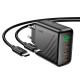 Мережевий зарядний пристрій HOCO CS27A Supply charger Type-C cable 67W Black