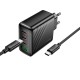 Мережевий зарядний пристрій HOCO CS27A Supply charger Type-C cable 67W Black