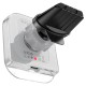 Автомобільний тримач із бездротовою зарядкою Hoco HW17 Crystal magnetic wireless 15W Grey