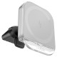 Автомобільний тримач із бездротовою зарядкою Hoco HW17 Crystal magnetic wireless 15W Grey