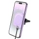 Автомобільний тримач із бездротовою зарядкою Hoco HW17 Crystal magnetic wireless 15W Purple