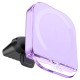 Автомобільний тримач із бездротовою зарядкою Hoco HW17 Crystal magnetic wireless 15W Purple