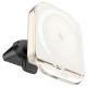 Автомобільний тримач із бездротовою зарядкою Hoco HW17 Crystal magnetic wireless 15W White