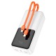 Повербанк портативний акумулятор Power bank Hoco J119B Sharp charger 22.5W 30000 mAh White