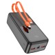 Повербанк портативний акумулятор Power bank Hoco J119B Sharp charger 22.5W 30000 mAh Black