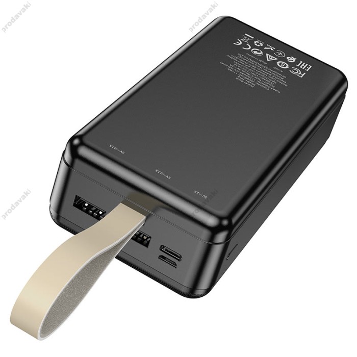 Повербанк портативний акумулятор Power bank Hoco J91B 30000 mAh Black