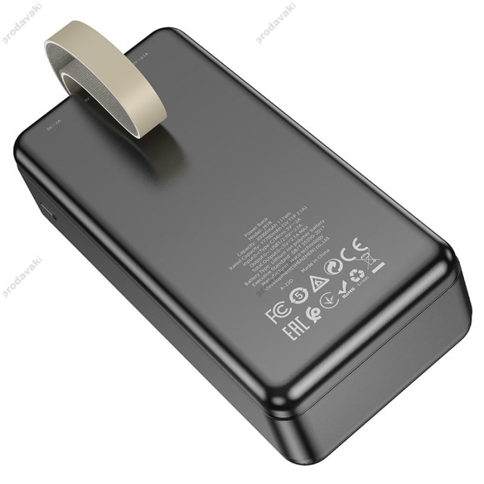 Повербанк портативний акумулятор Power bank Hoco J91B 30000 mAh Black