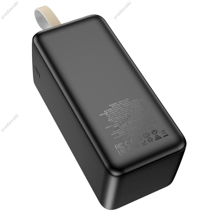 Повербанк портативний акумулятор Power bank Hoco J111D Smart charge PD30W 50000 mAh Black