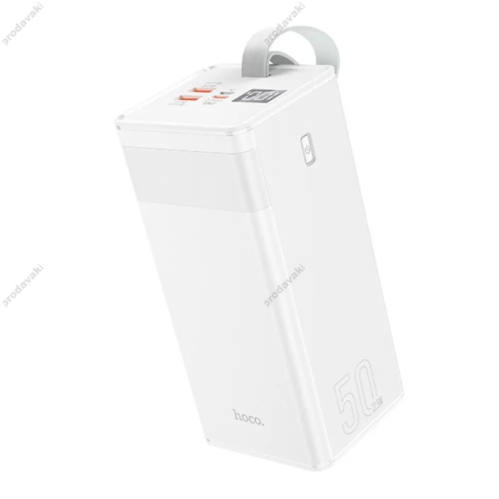 Повербанк портативний акумулятор Power Bank Hoco J86A Powermaster 22.5W 50000 mAh White