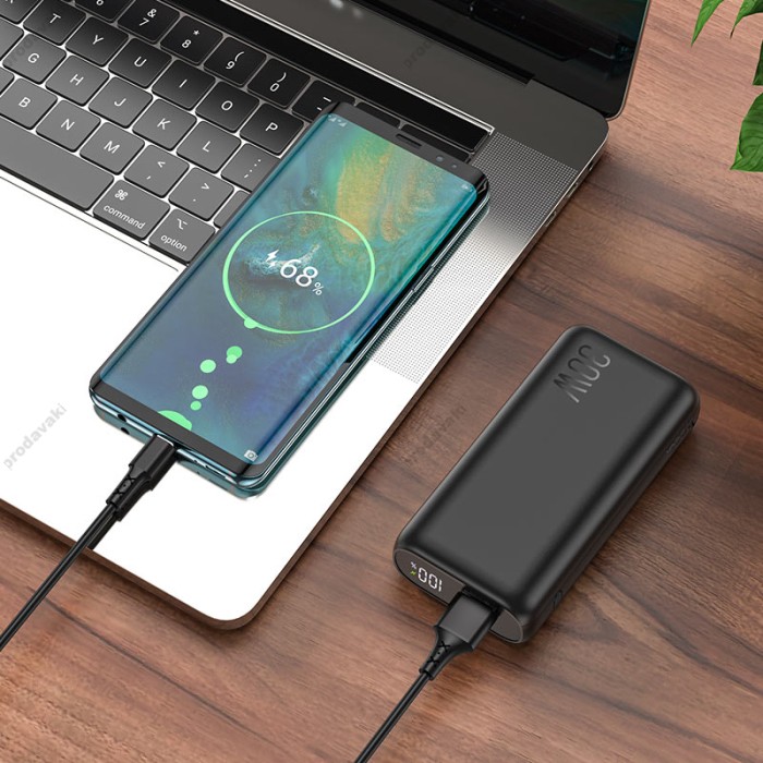 Повербанк портативний акумулятор Power bank HOCO Q5 Aegis 30W 10000 mAh Black