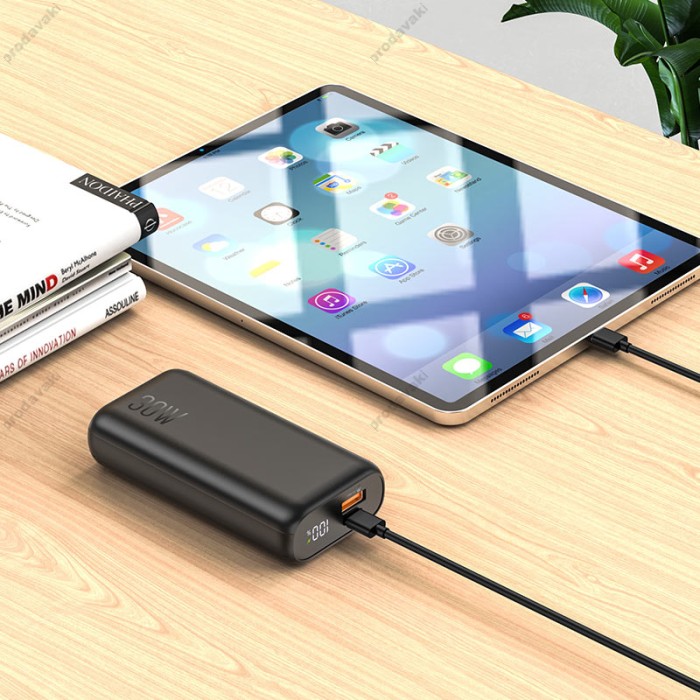 Повербанк портативний акумулятор Power bank HOCO Q5 Aegis 30W 10000 mAh Black