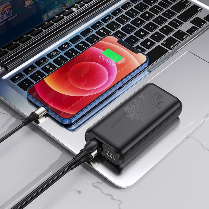 Повербанк портативний акумулятор Power bank HOCO Q5 Aegis 30W 10000 mAh Black