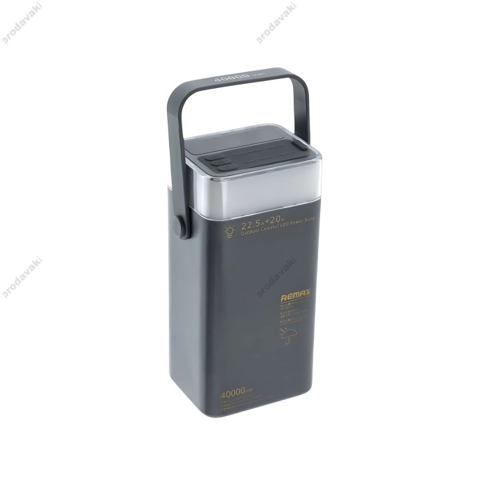 Повербанк портативний акумулятор Power bank Remax RPP-596 22.5W 40000 mAh Gray