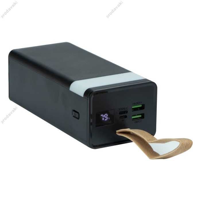 Повербанк портативний акумулятор Power bank XO PR130 22.5W 40000 mAh Black