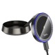 Автомобільний тримач із бездротовою зарядкою Hoco HW33 Metal ring magnetic wireless 15W Grey