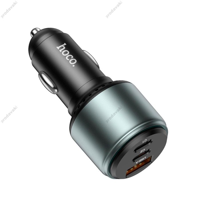 Автомобільний зарядний пристрій HOCO NZ9 Galloper 3-port 5A 95W Black
