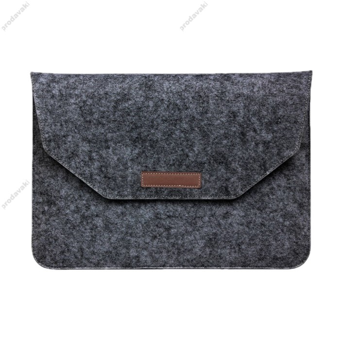 Чохол - конверт з повсті xVibe для MacBook та ноутбук до 12" Dark grey
